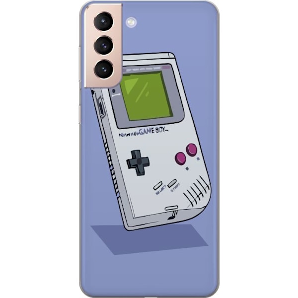 Samsung Galaxy S21 Gennemsigtig cover Game Boy Lilla