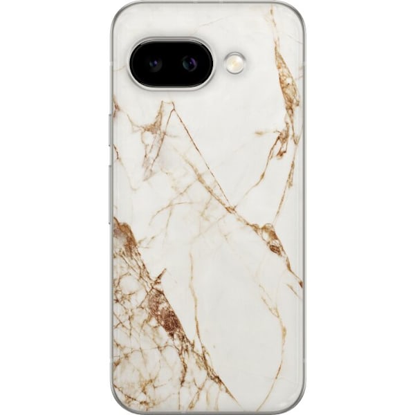 Google Pixel 9a Genomskinligt Skal Vit marmor