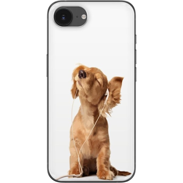 Apple iPhone 16e Läpinäkyvä kuori Söpö pentu