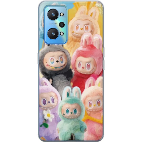 Realme GT Neo2 Läpinäkyvä kuori Labubu Luonnos Tyyli
