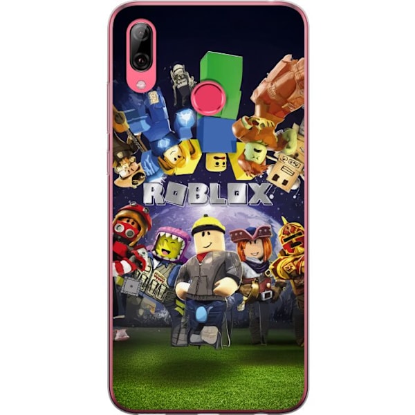 Huawei Y7 (2019) Genomskinligt Skal Roblox Värld – Gamingäventyr för Barn & Ungdomar