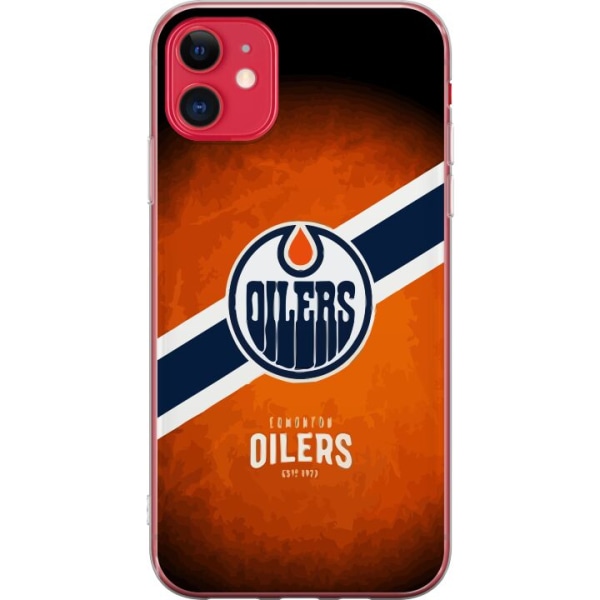 Apple iPhone 11 Genomskinligt Skal Edmonton Oilers (NHL)