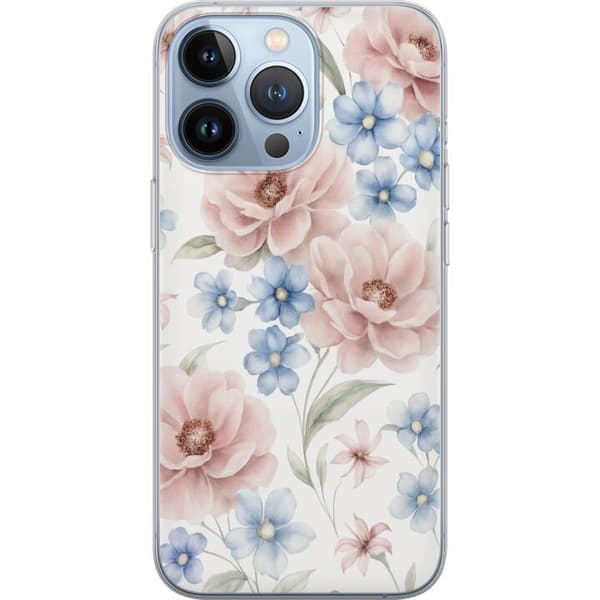 Kompatibelt Mobildeksel til Apple iPhone 13 Pro Romantiske blomster