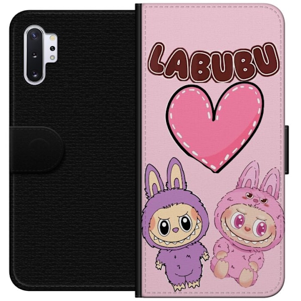 Samsung Galaxy Note10+ Lompakkokotelo Labubu Pink Monster