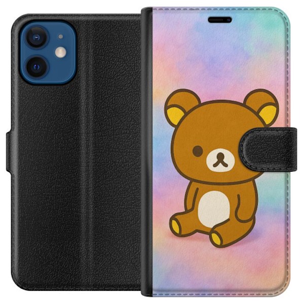 Apple iPhone 12 mini Lompakkokotelo Kawaii Sanrio Rilakkuma