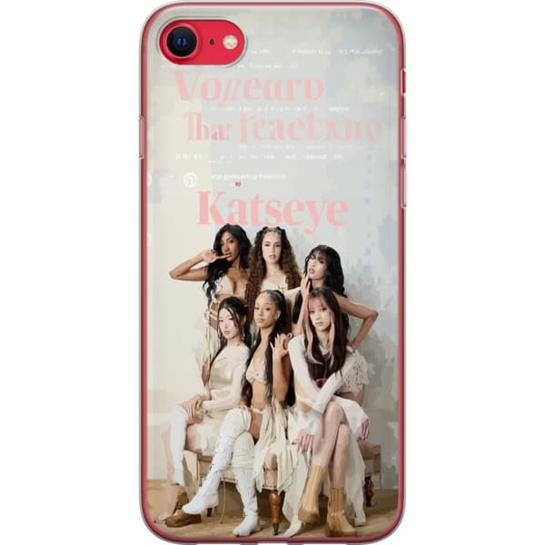Kompatibel Mobilcover til Apple iPhone 8 KATSEYE elegant grupporträtt beige