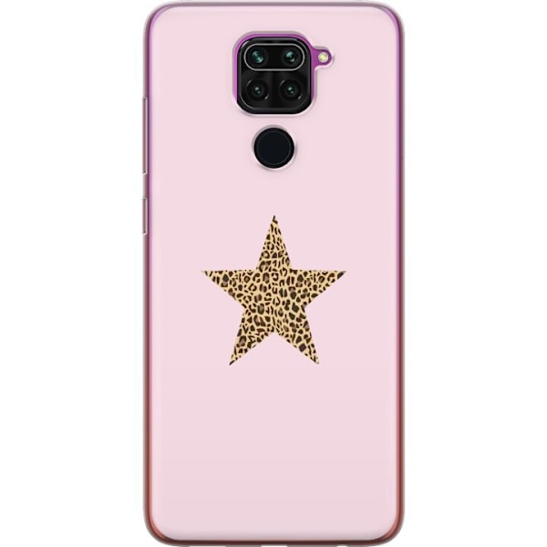 Xiaomi Redmi Note 9 Gennemsigtig cover Leopard stjerne