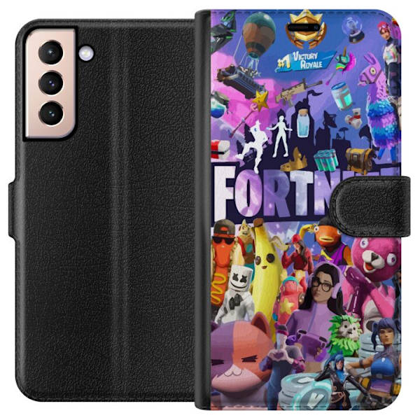 Samsung Galaxy S21 Lompakkokotelo Fortnite Hahmot Peliteema Ikonit Peli Suunnittelu Suosittu Taistelurojalainen Lapset Pelihahmojen Teema