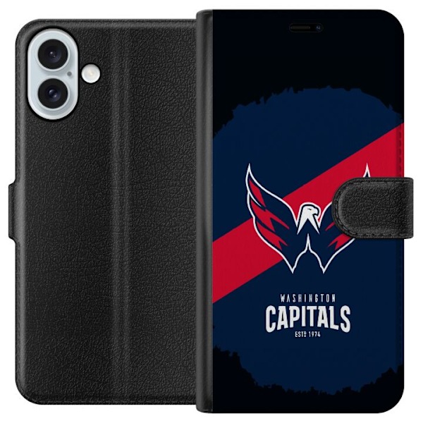 Apple iPhone 16 Plus Lompakkokotelo Washington Capitals (NHL)