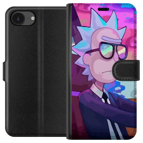 Apple iPhone 16e Plånboksfodral Rick & Morty