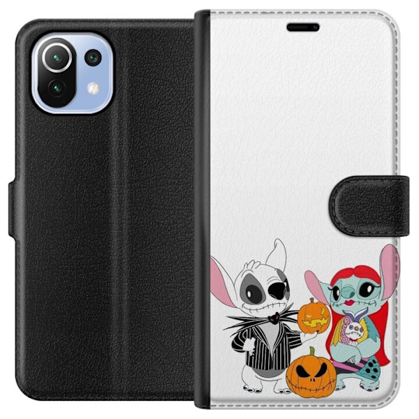 Xiaomi Mi 11 Lite Lompakkokotelo Stitch perhe addams