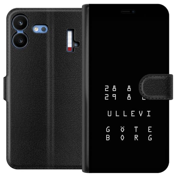 Kompatibelt Lommeboketui til Nothing Phone 4b Ullevi Göteborg 2026 hvit