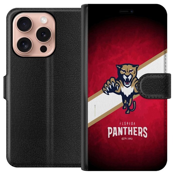 Apple iPhone 16 Pro Lompakkokotelo Florida Panthers (NHL)