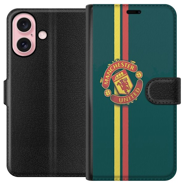 Apple iPhone 16 Tegnebogsetui Manchester United F.C.