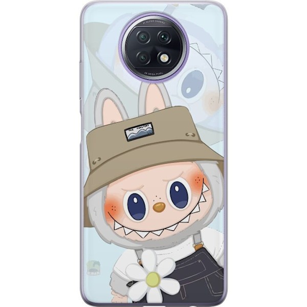 Xiaomi Redmi Note 9T Genomskinligt Skal Labubu med hatt – Pop Mart-figur Mr. Butcher i retro stil med karaktär