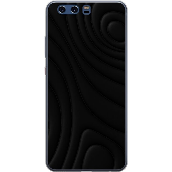 Huawei P10 Genomskinligt Skal Black Waves