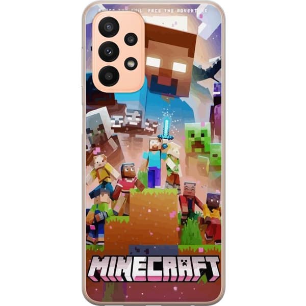 Kompatibelt Mobildeksel til Samsung Galaxy A23 Minecraft