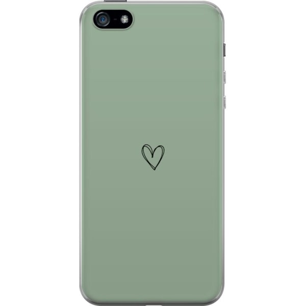 Apple iPhone 5 Gennemsigtig cover Hjerte