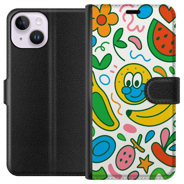 Apple iPhone 15 Lompakkokotelo Perhosverho
