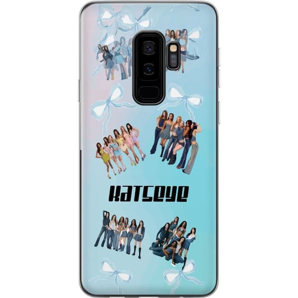 Kompatibelt Mobildeksel til Samsung Galaxy S9+ KATSEYE blå gruppcollage blå