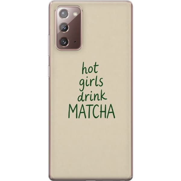 Kompatibelt Mobildeksel til Samsung Galaxy Note20 Matcha-jenter beige