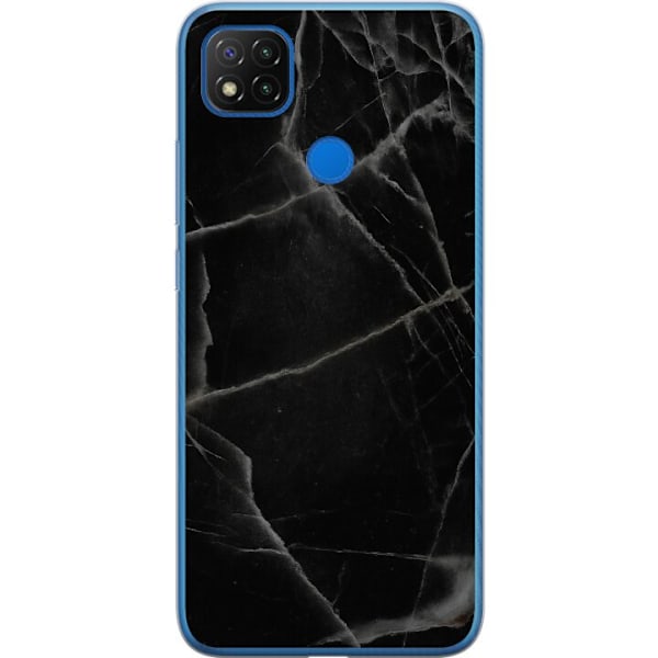 Xiaomi Redmi 9C Genomskinligt Skal Svart marmor