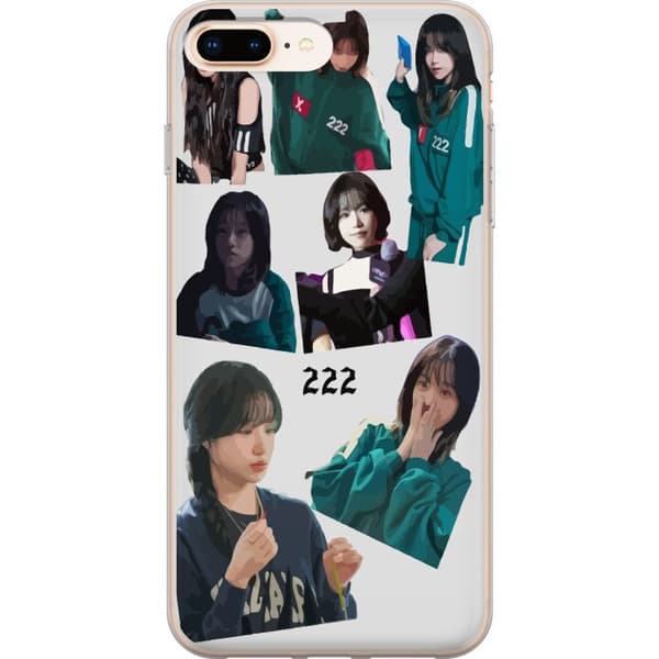 Kompatibelt Mobilskal till Apple iPhone 8 Plus Squid Game 222 Netflix Serie Mask