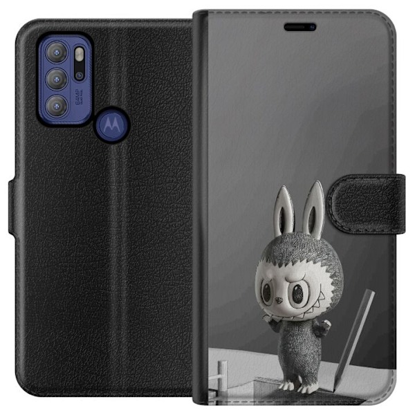 Motorola Moto G60S Lompakkokotelo Pop Mart MEGA LABUBU LABUBU