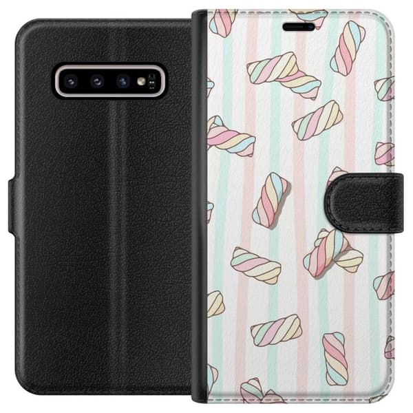 Kompatibelt Lommeboketui til Samsung Galaxy S10+ Marshmallow