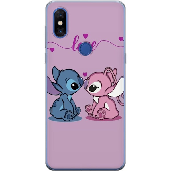 Xiaomi Mi Mix 3 Genomskinligt Skal Lilo & Stitch – Angel Edi