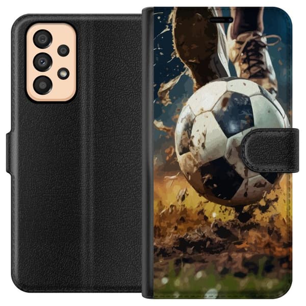 Kompatibelt Plånboksfodral till Samsung Galaxy A33 5G Fotboll