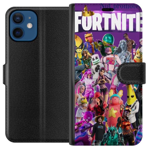 Kompatibel Tegnebogsetui til Apple iPhone 12 mini Fortnite