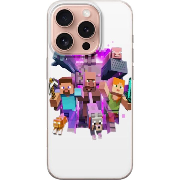 Apple iPhone 16 Pro Gjennomsiktig deksel Minecraft