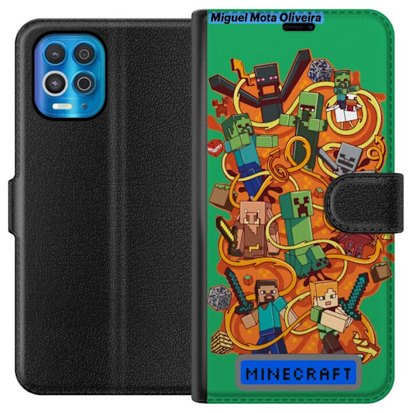Motorola Edge S Plånboksfodral Minecraft