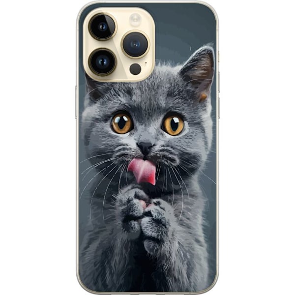 Apple iPhone 15 Pro Max Genomskinligt Skal Katt