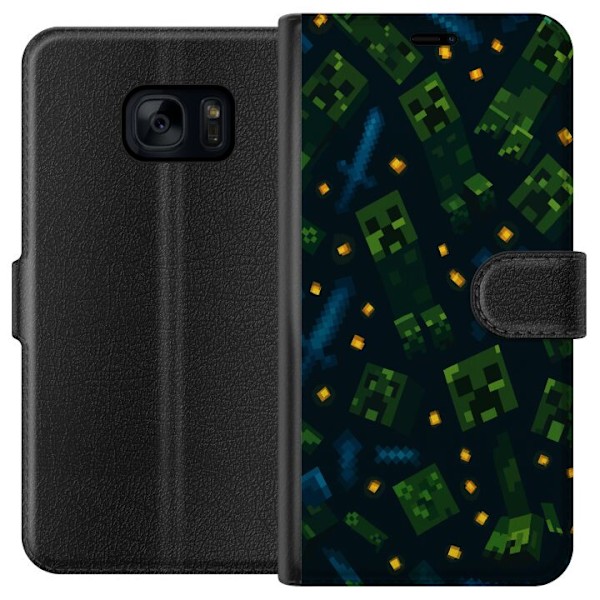 Samsung Galaxy S7 Tegnebogsetui Minecraft Dungeons Mob