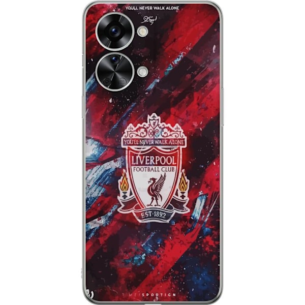 OnePlus Nord 2T Läpinäkyvä kuori Liverpool