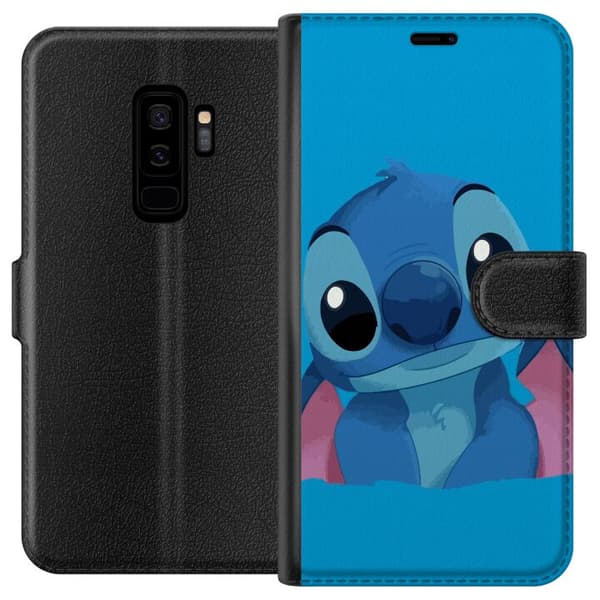 Kompatibelt Lommeboketui til Samsung Galaxy S9+ Stitch Blå