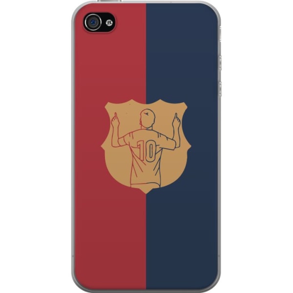 Apple iPhone 4 Gennemsigtig cover FC Barcelona
