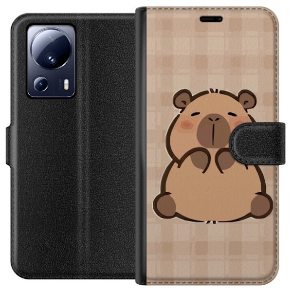 Xiaomi 13 Lite Plånboksfodral Mobilskal kawaii capybara flera figurer japansk stil