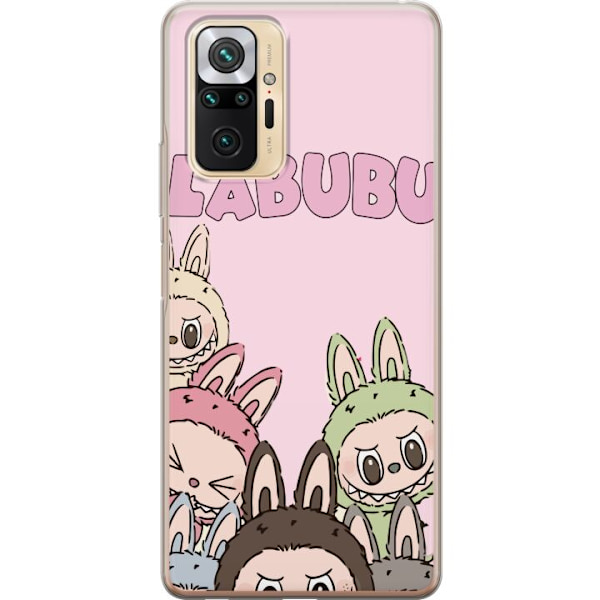 Xiaomi Redmi Note 10 Pro Genomskinligt Skal Labubu Pop Mart Karaktärer Figurer Samlarobjekt Populär Figurserie Design Pop Mart Toy Art Motiv