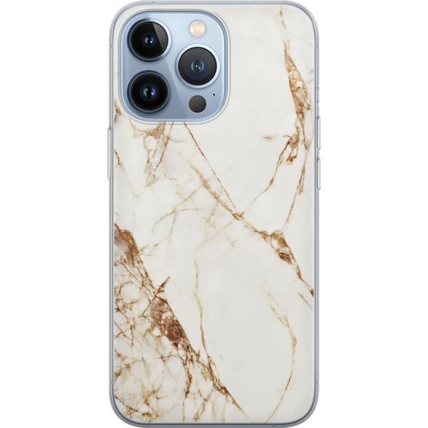 Kompatibel Mobilcover til Apple iPhone 13 Pro Hvid marmor