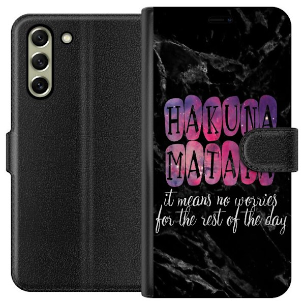 Samsung Galaxy S21 FE 5G Tegnebogsetui Hakuna Matata