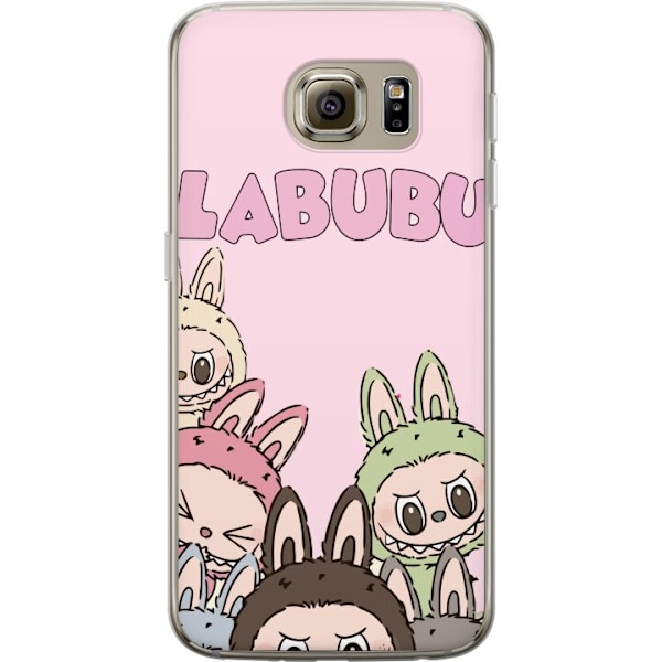 Samsung Galaxy S6 Läpinäkyvä kuori Labubu Pop Mart Hahmot Keräilykohteet Suosittu Hahmosarja Suunnittelu Pop Mart Leikkikalutaide Aihe