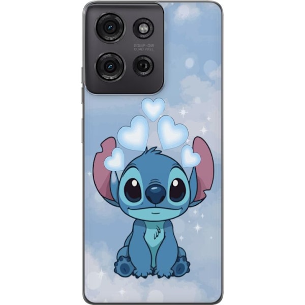 Motorola Moto G75 Läpinäkyvä kuori Stitch Hyppäävä Ilo -