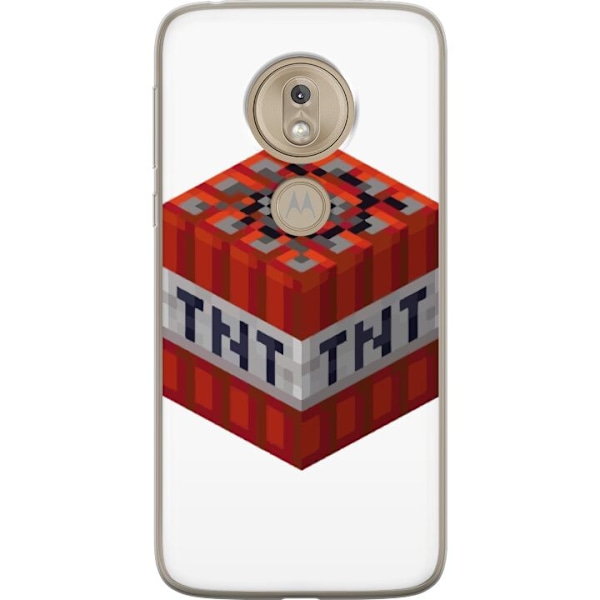Motorola Moto G7 Play Läpinäkyvä kuori Minecraft TNT