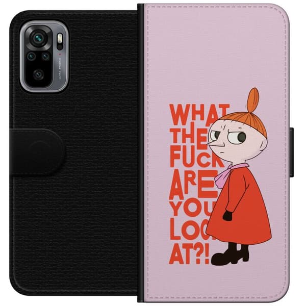 Kompatibel Tegnebogsetui til Xiaomi Redmi Note 10S Lilla My Förvånad pink