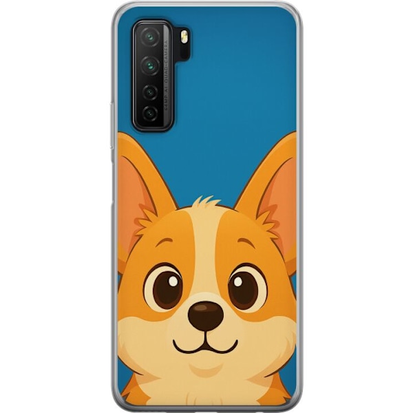 Huawei P40 lite 5G Läpinäkyvä kuori Hello Corgi