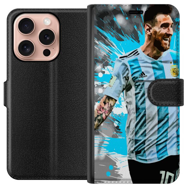 Apple iPhone 16 Pro Lommeboketui Lionel Messi