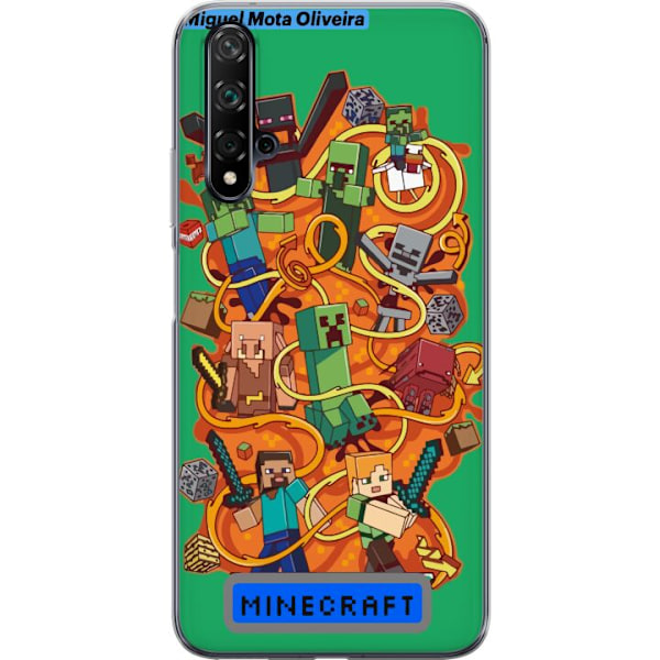 Huawei nova 5T Genomskinligt Skal Minecraft